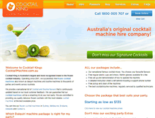 Tablet Screenshot of cocktailmachine.com.au